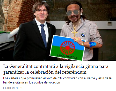 La Generalitat contratará a la vigilancia gitana para garantizar la celebración del referéndum