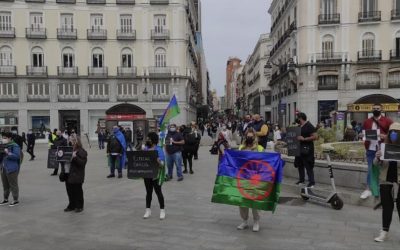 Protesta en Madrid por Eleazar García