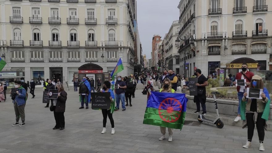 Protesta en Madrid por Eleazar García